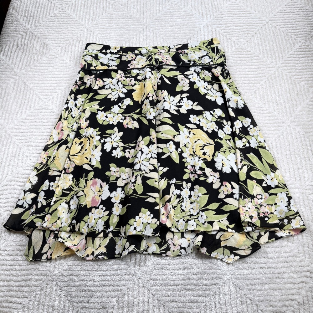 Emma James Womens Skirt 16 Floral A-Line Coquette Cottagecore Balletcore Garden